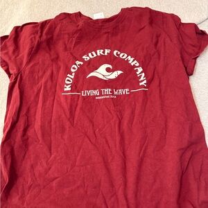 KOLOA SURF CO Casual Red T-Shirt
